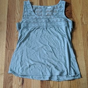 J. Crew Lacy Green Tank